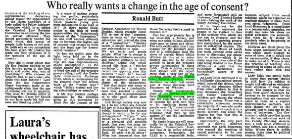 Times 220176 - Who really wants a change in the age of consent